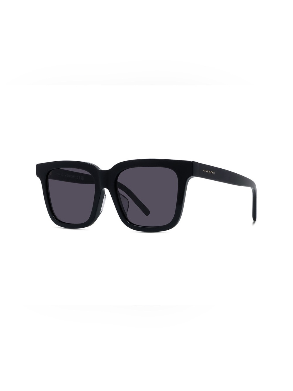 Givenchy Black Square Frame Sunglasses with Dark Lenses